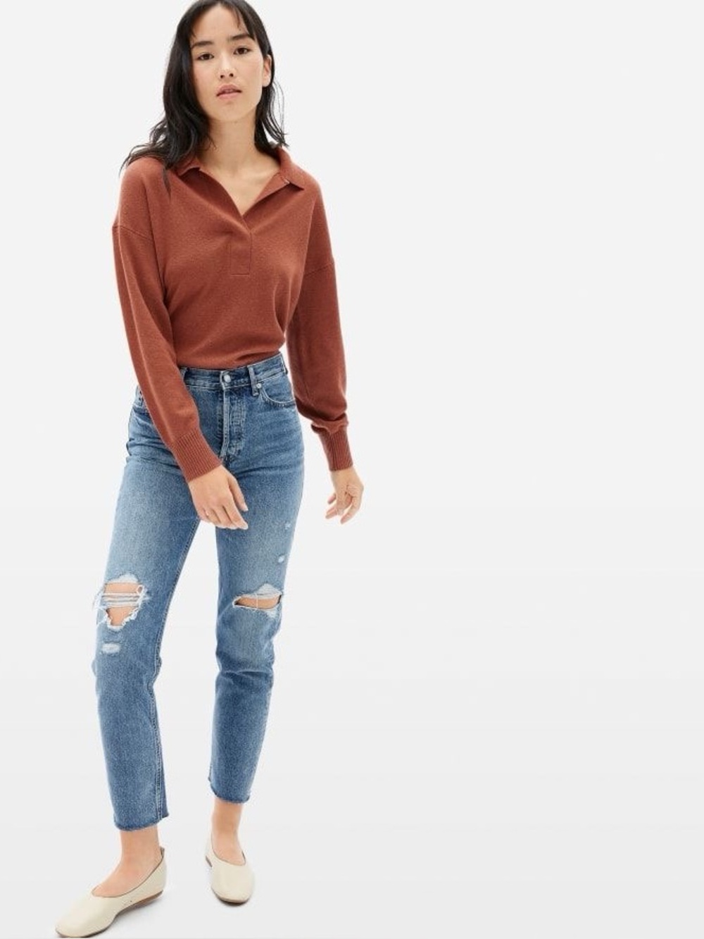 Everlane The Cashmere Polo Size XS